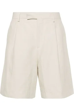 LARDINI Halbhohe Bermudas aus Leinen