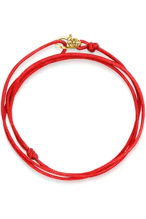 Nialaya Kordelarmband mit Fleur-de-Lis-Prägung