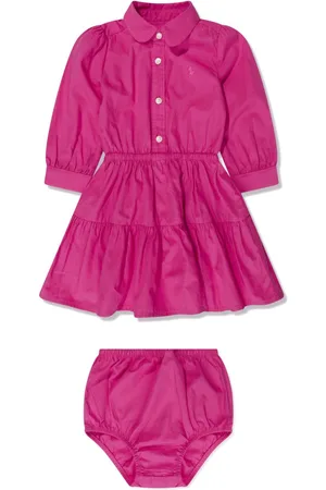 Ralph Lauren Gestuftes Hemdkleid mit Polo Pony
