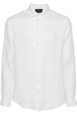 Emporio Armani Langärmeliges Hemd aus Leinen