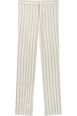 Stella McCartney Halbhohe Straight-Leg-Hose mit Nadelstreifen