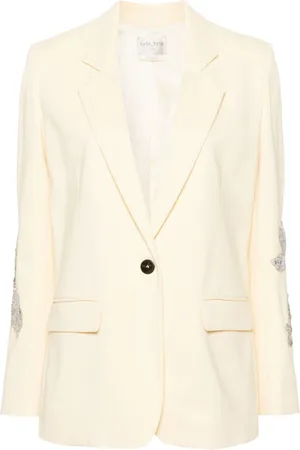 FORTE FORTE Blazer mit Blumenstickerei