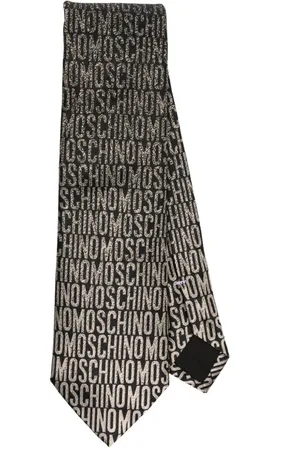 Moschino Seidenkrawatte aus Logo-Jacquard