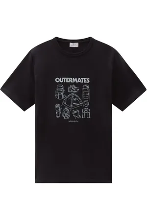 Woolrich T-Shirt aus Bio-Baumwolle mit Logo-Print