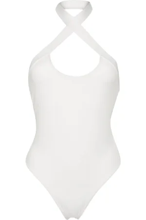 OFF-WHITE Rückenfreier Neckholder-Badeanzug
