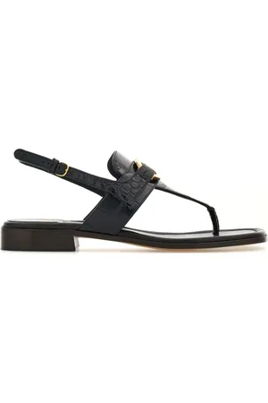 Salvatore Ferragamo Clogs mit Gancini-Schnalle