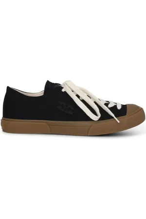 Ganni Bio-Baumwoll-Sneakers mit Logo-Stickerei