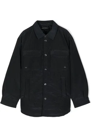 Emporio Armani Hemdjacke aus Seersucker