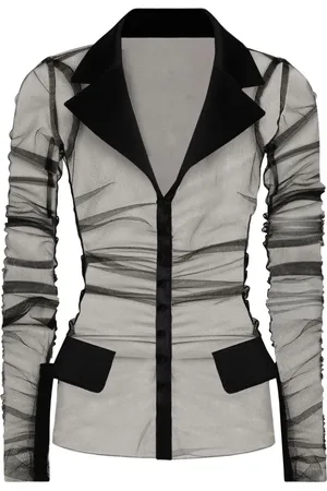 Dolce & Gabbana Blazer mit transparentem Tüll