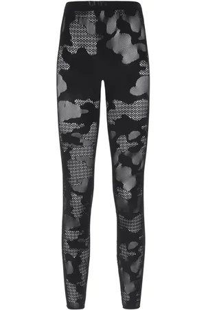 GCDS Mesh-Leggings mit Camouflagemuster