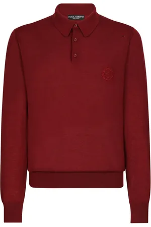 Dolce & Gabbana Kaschmir-Poloshirt mit Logo-Stickerei