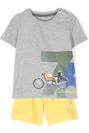 Lapin House Short-Set mit Racing-Print