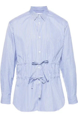 Comme des Garçons Gestreiftes Hemd mit Kordelzug