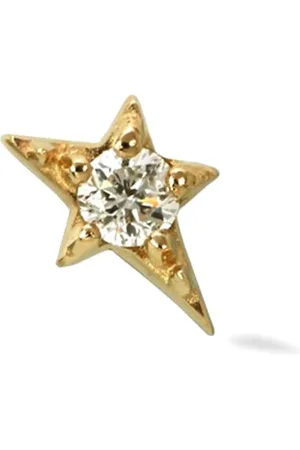 Lark & Berry 14kt mini Shooting Star Gelbgoldohrstecker mit Diamanten