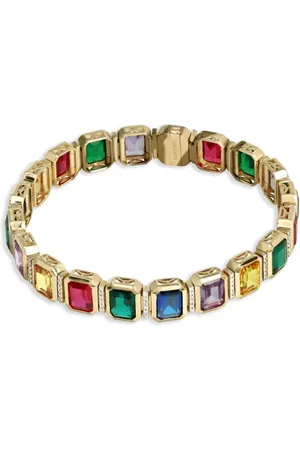Lark & Berry 14kt Nexus Gelbgoldarmband mit Schmucksteinen