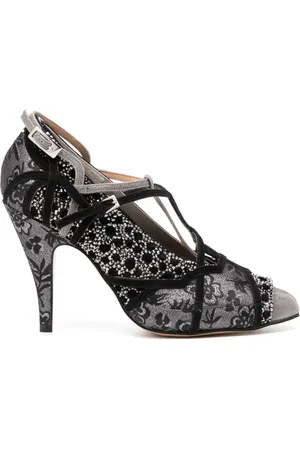 Maison Margiela Verzierte Tabi Monster Velvet Pumps 70mm