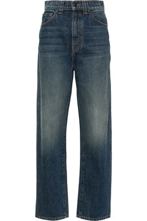 Khaite Gerade High-Waist-Jeans