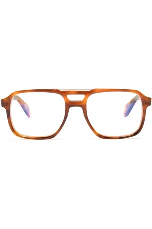CUTLER & GROSS Eckige Brille in Schildpattoptik