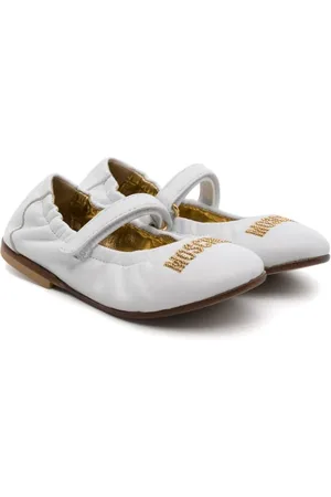 Moschino Ballerinas mit Logo-Stickerei