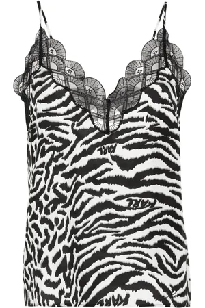 Karl Lagerfeld Oberteil mit Zebra-Print