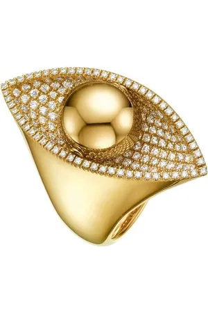 Cadar 18kt Reflections Gelbgoldring mit Diamanten