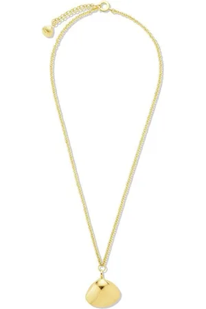 Cadar 18kt Shell Gelbgoldhalskette mit Anhänger