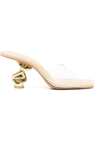 Cult Gaia Scrunch Mules mit Design-Absatz 76mm