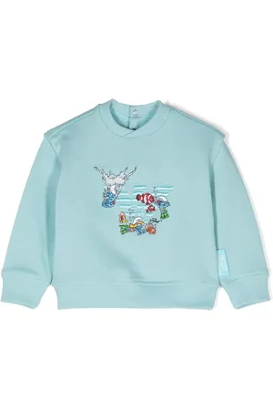 Emporio Armani X The Smurfs Sweatshirt mit Stickerei