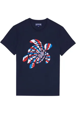 Vilebrequin Bio-Baumwoll-T-Shirt mit Schildkröten-Print