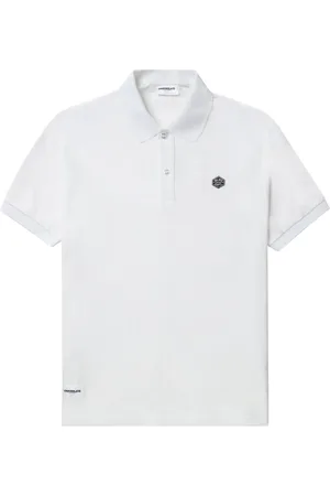 Chocoolate Poloshirt mit Logo-Applikation