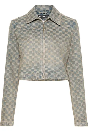 MISBHV Jeansjacke aus Monogramm-Jacquard