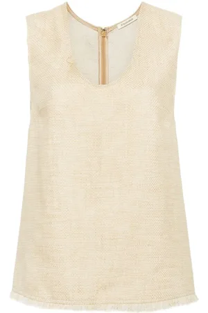 By Malene Birger Debbia Tanktop mit Fransensaum