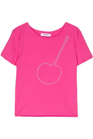 Gimaguas T-Shirt mit Kirschen aus Strass