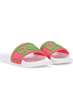 Dolce & Gabbana Pantoletten mit Logo-Applikation