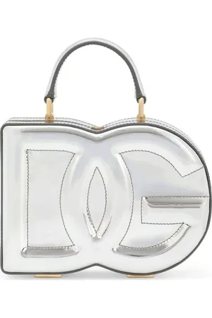 Dolce & Gabbana Metallic-Handtasche aus Leder