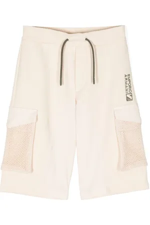 Emporio Armani Shorts mit Logo-Stickerei