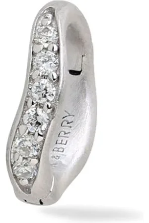 Lark & Berry 14kt Dune Gelbgoldcreole mit Diamanten