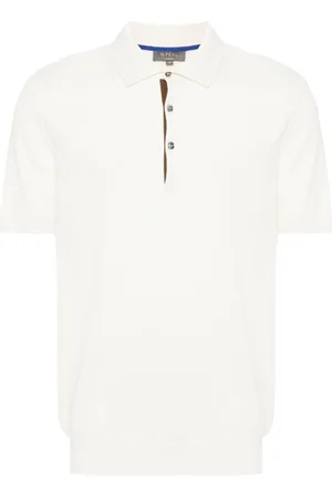 N.PEAL Polzeath Baumwoll-Kaschmir-Poloshirt