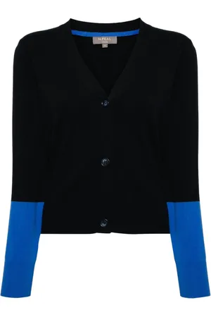 N.PEAL Cardigan in Colour-Block-Optik