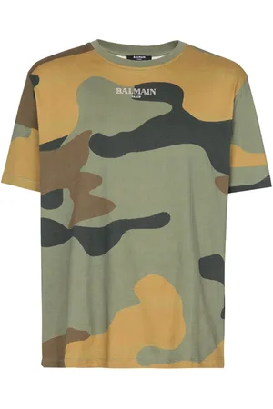 Balmain T-Shirt mit Camouflage-Print