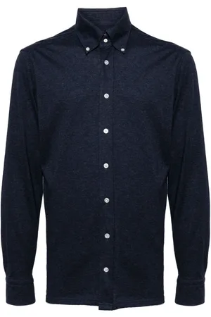 N.PEAL Hemd mit Button-down-Kragen