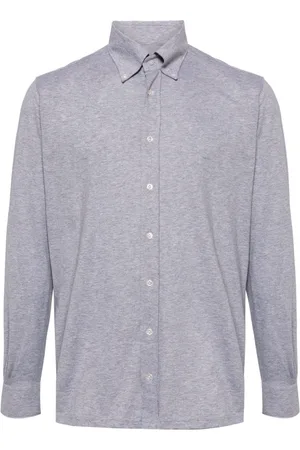 N.PEAL Hemd mit Button-down-Kragen