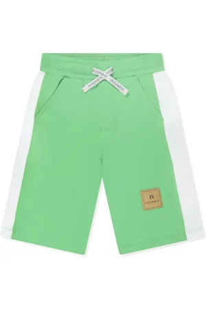 Aigner Joggingshorts mit Logo-Applikation