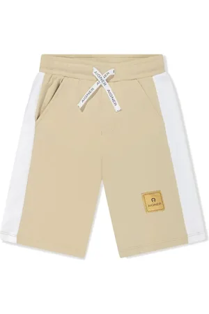 Aigner Joggingshorts mit Logo-Applikation