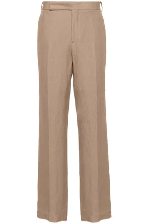 LARDINI Halbhohe Leinenhose