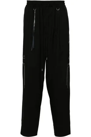 MASTERMIND JAPAN Wollhose mit perlenverzierten Totenköpfen