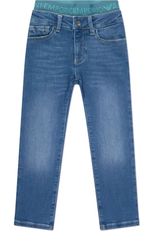 Emporio Armani J07 Straight-Leg-Jeans mit Logo-Bund