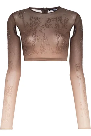 ANDREADAMO Cropped-Top mit Strass