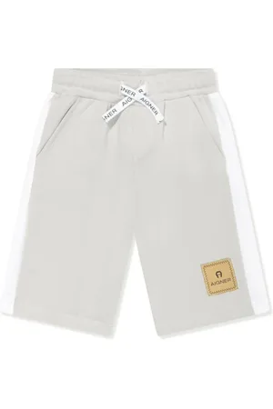 Aigner Joggingshorts mit Logo-Applikation