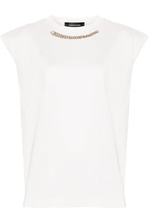 Fabiana Filippi T-Shirt mit Perlen